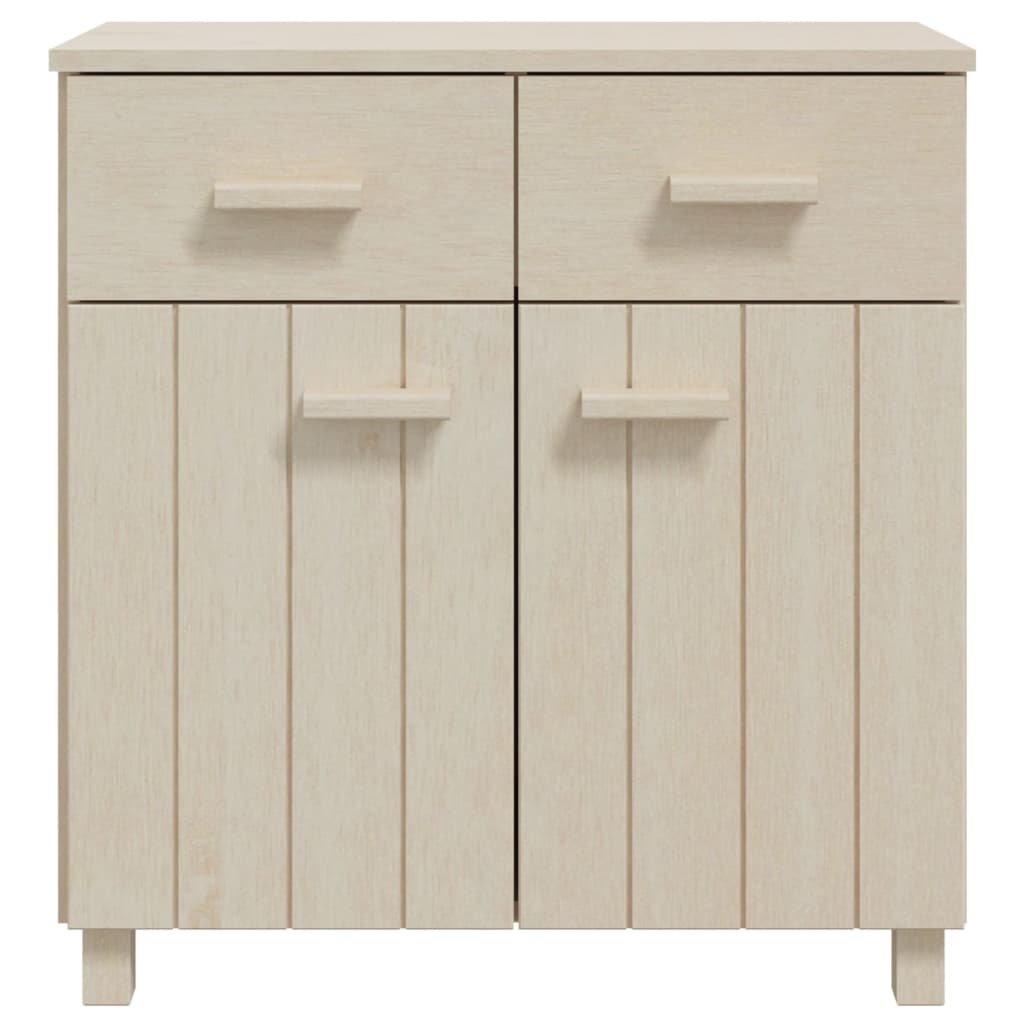 Buffet HAMAR Marron miel 79x40x80 cm Bois massif de pin - XIOS