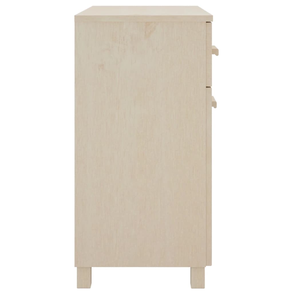 Buffet HAMAR Marron miel 79x40x80 cm Bois massif de pin - XIOS