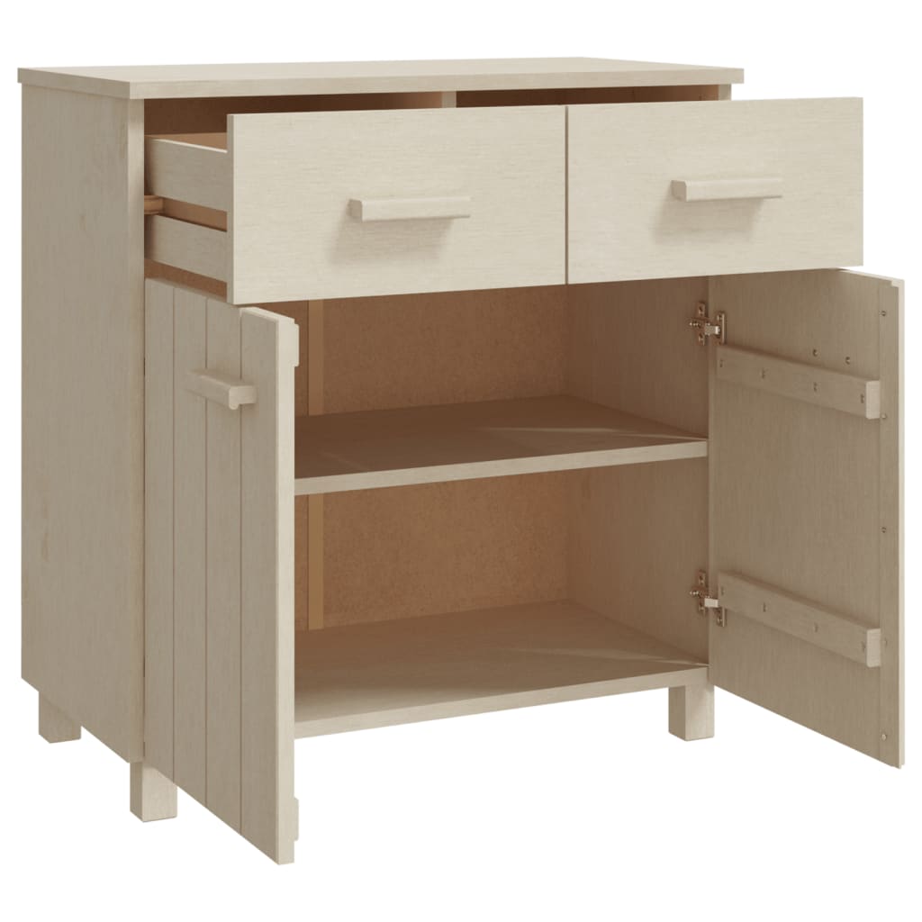 Buffet HAMAR Marron miel 79x40x80 cm Bois massif de pin - XIOS