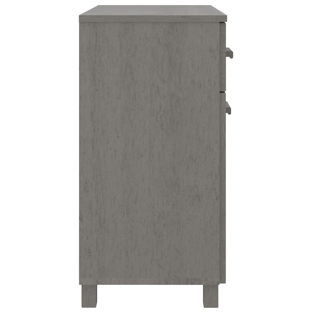 Buffet HAMAR Gris clair 79x40x80 cm Bois massif de pin - XIOS