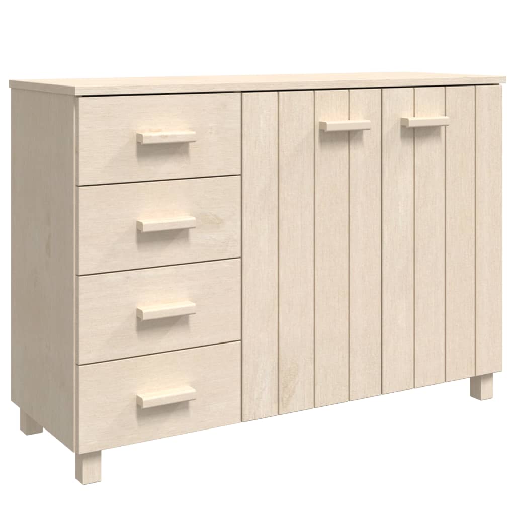 Buffet HAMAR Marron miel 113x40x80 cm Bois massif de pin - XIOS