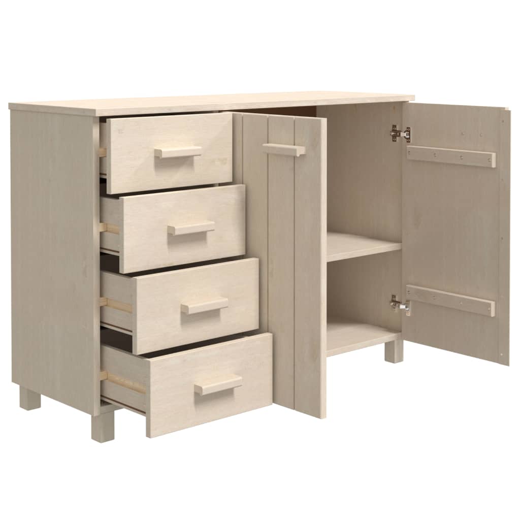 Buffet HAMAR Marron miel 113x40x80 cm Bois massif de pin - XIOS