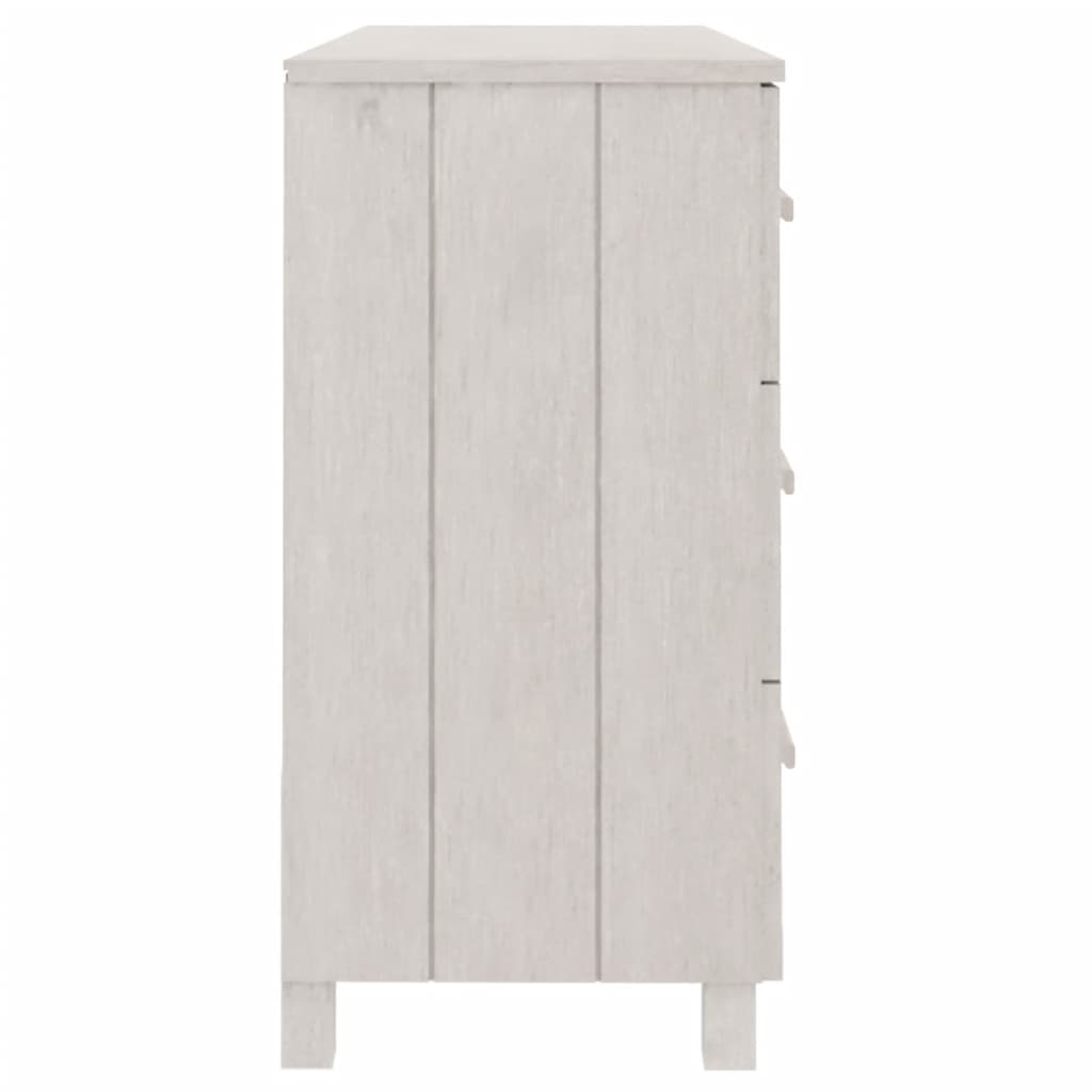 Buffet MOLDE Blanc 113x40x80 cm Bois massif de pin - XIOS