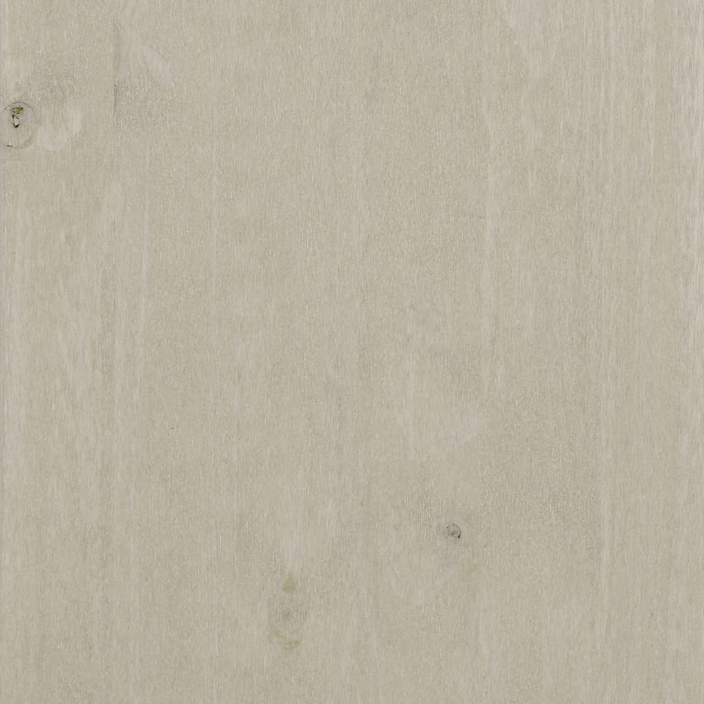 Table basse HAMAR Blanc 100x55x35 cm Bois massif de pin - XIOS