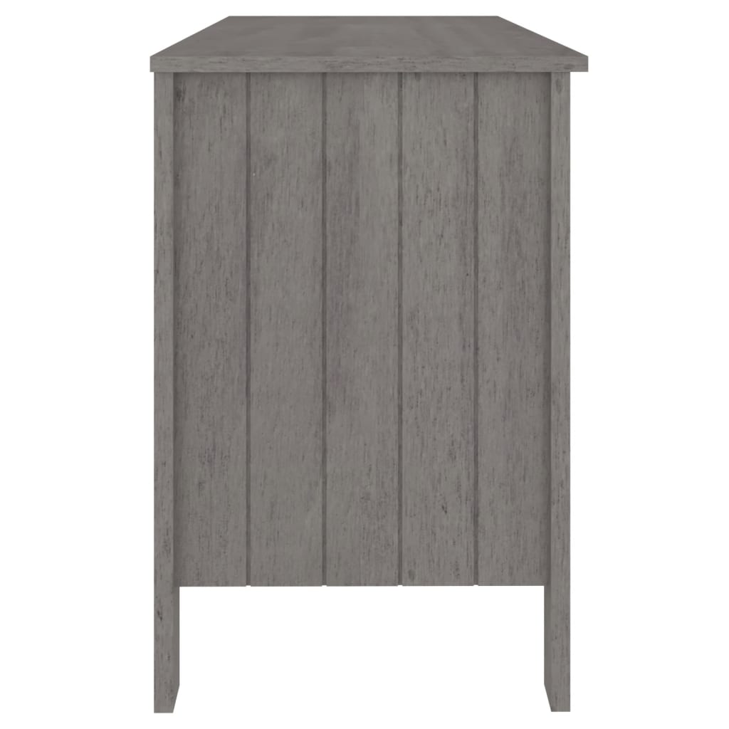 Bureau HAMAR Gris clair 113x50x75 cm Bois massif de pin - XIOS