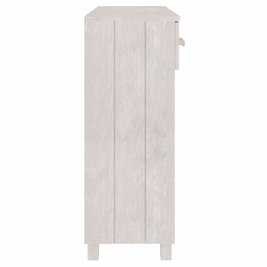 Table console HAMAR Blanc 90x35x90 cm Bois massif de pin - XIOS