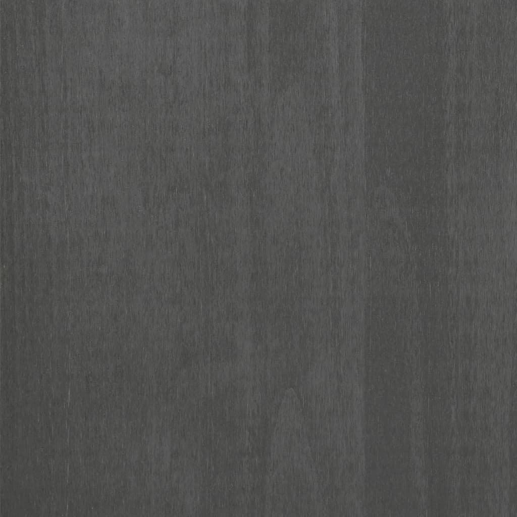 Table console HAMAR Gris foncé 90x35x90 cm Bois massif de pin - XIOS