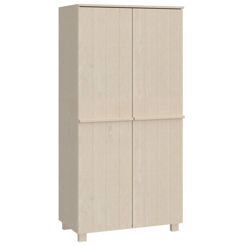 Garde-robe HAMAR Marron miel 89x50x180 cm Bois massif de pin Armoires vidaXL