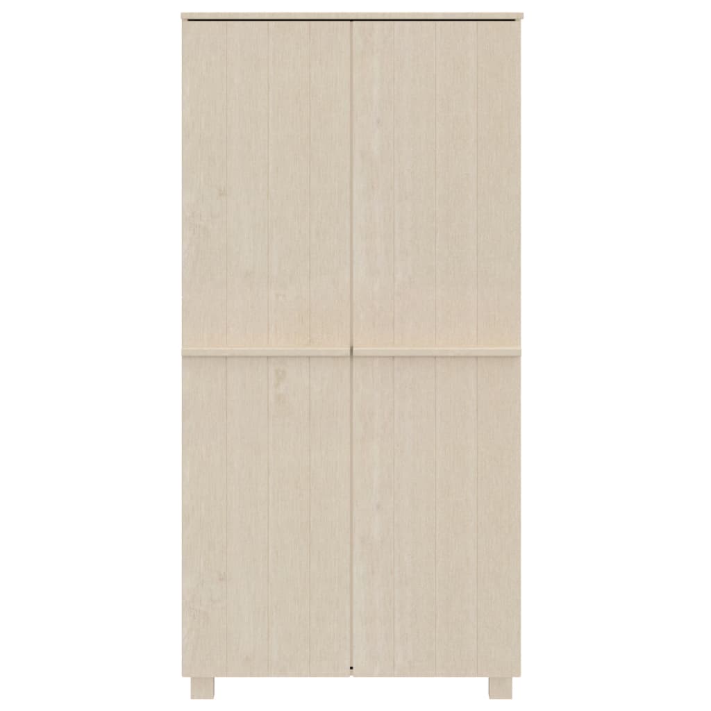Garde-robe HAMAR Marron miel 89x50x180 cm Bois massif de pin