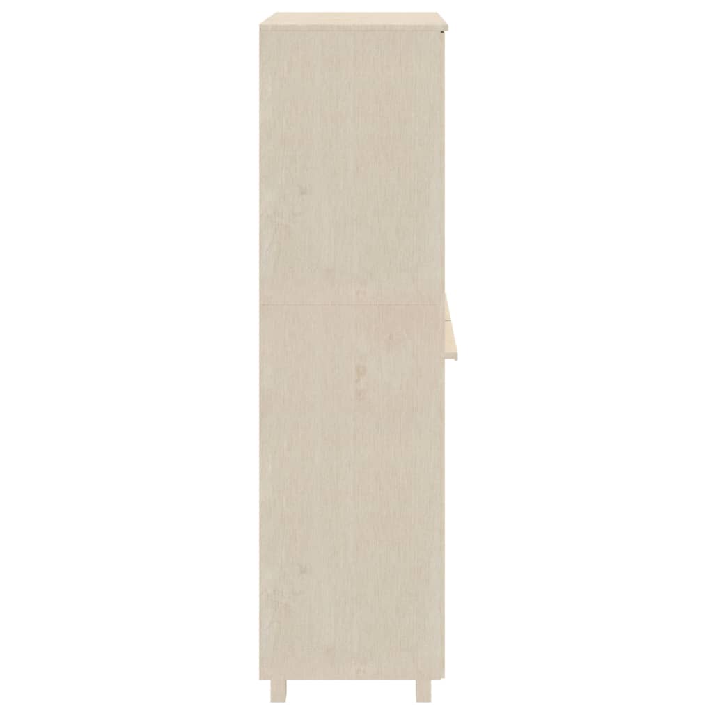 Garde-robe HAMAR Marron miel 89x50x180 cm Bois massif de pin