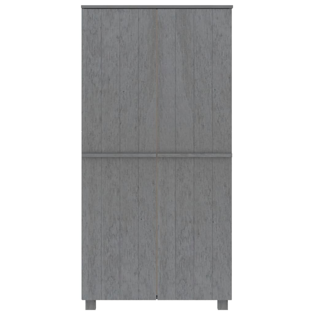 Garde-robe HAMAR Gris foncé 89x50x180 cm Bois massif de pin Armoires vidaXL