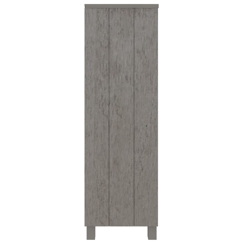Bibliothèque HAMAR Gris clair 85x35x112 cm Bois de pin massif - XIOS