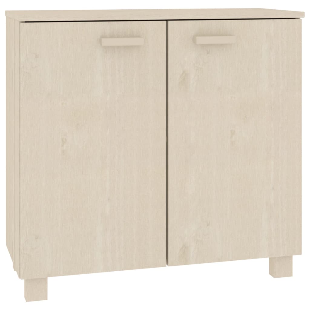 Buffet HAMAR Marron miel 85x35x80 cm Bois massif de pin - XIOS