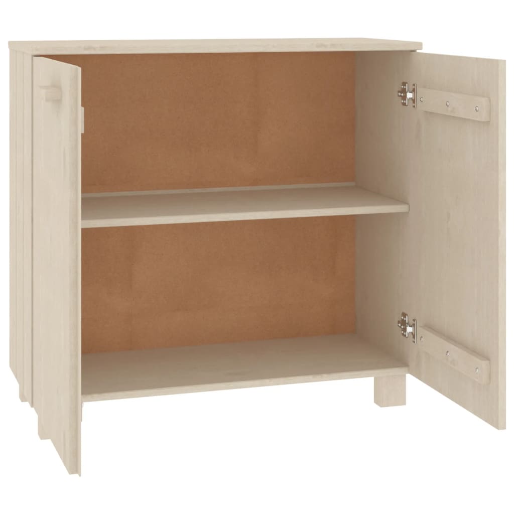 Buffet HAMAR Marron miel 85x35x80 cm Bois massif de pin - XIOS