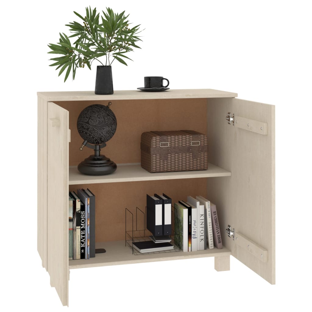 Buffet HAMAR Marron miel 85x35x80 cm Bois massif de pin - XIOS