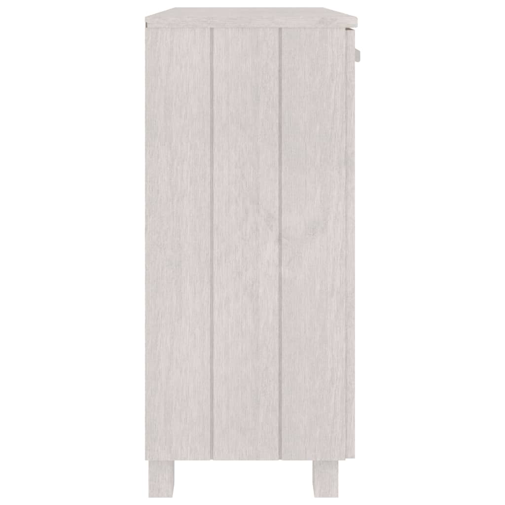 Buffet HAMAR Blanc 85x35x80 cm Bois massif de pin - XIOS