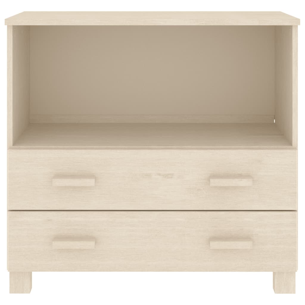 Buffet HAMAR Marron miel 85x35x80 cm Bois massif de pin - XIOS