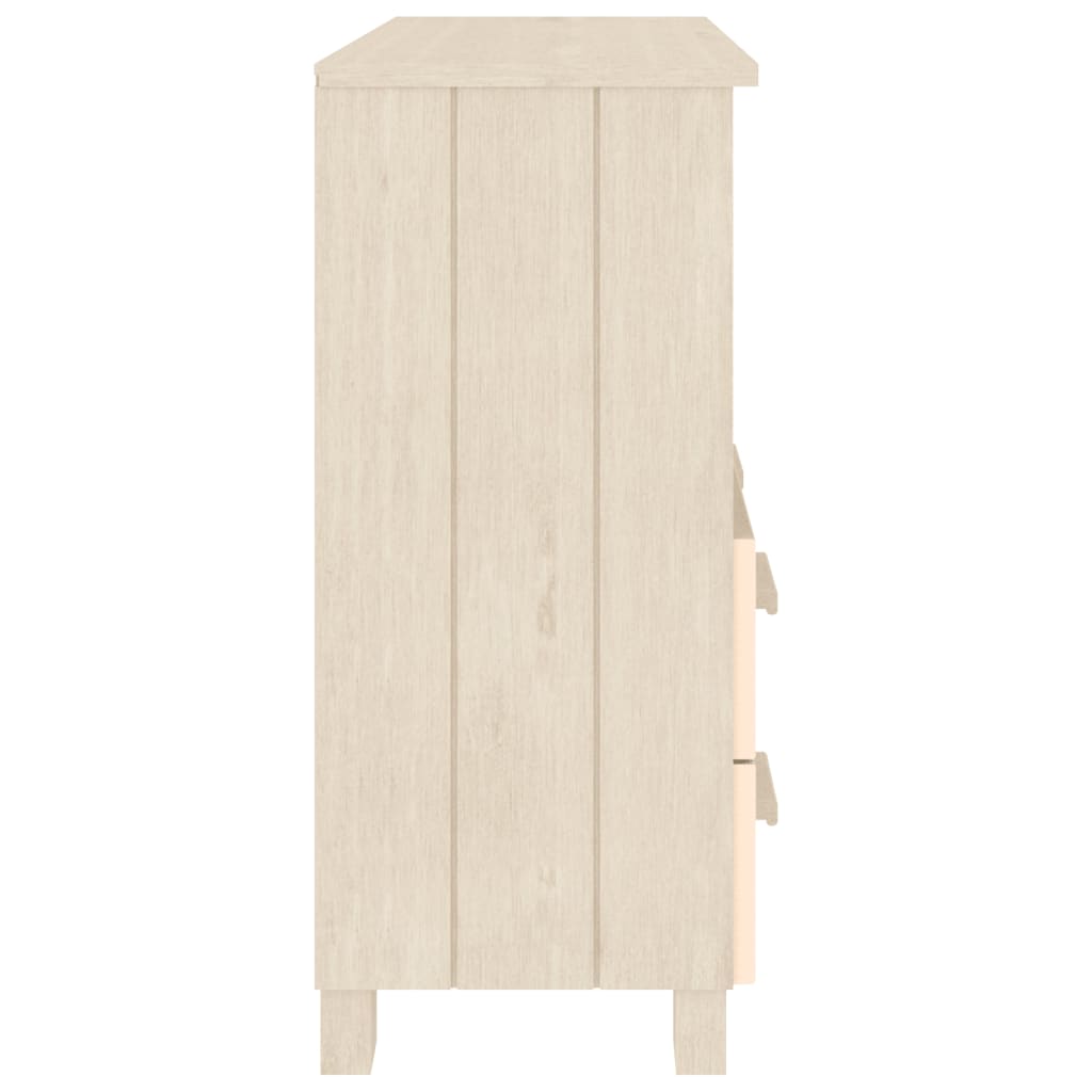 Buffet HAMAR Marron miel 85x35x80 cm Bois massif de pin - XIOS