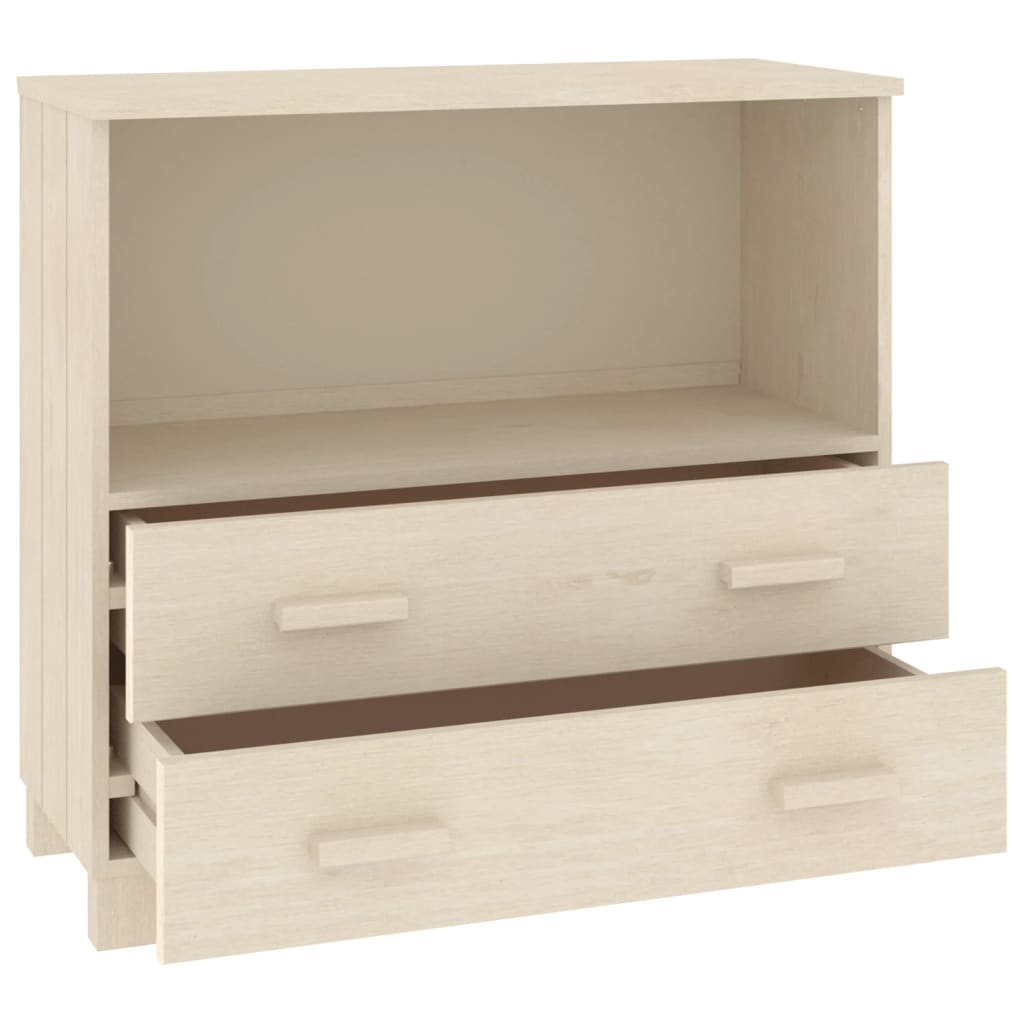 Buffet HAMAR Marron miel 85x35x80 cm Bois massif de pin - XIOS