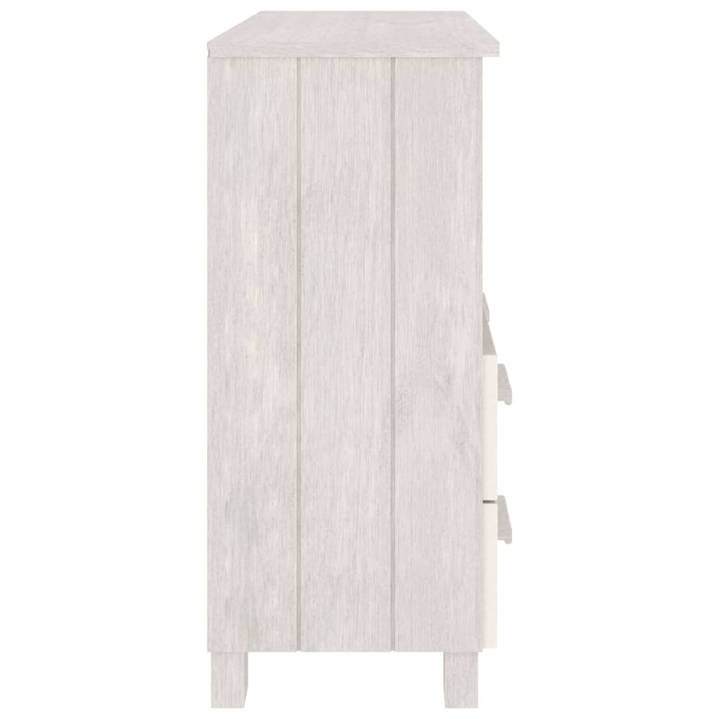 Buffet HAMAR Blanc 85x35x80 cm Bois massif de pin - XIOS
