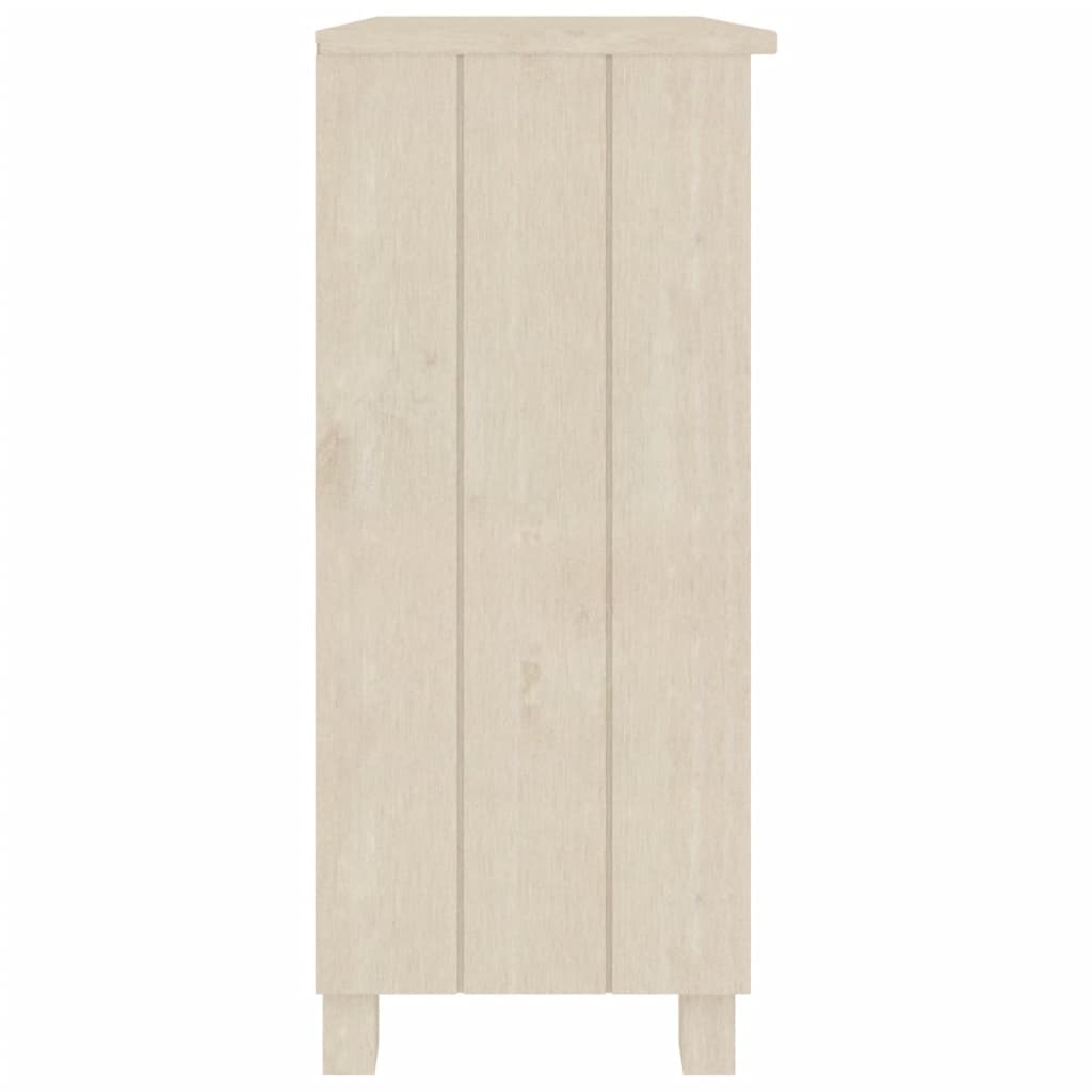 Buffet HAMAR Marron miel 85x35x80 cm Bois massif de pin