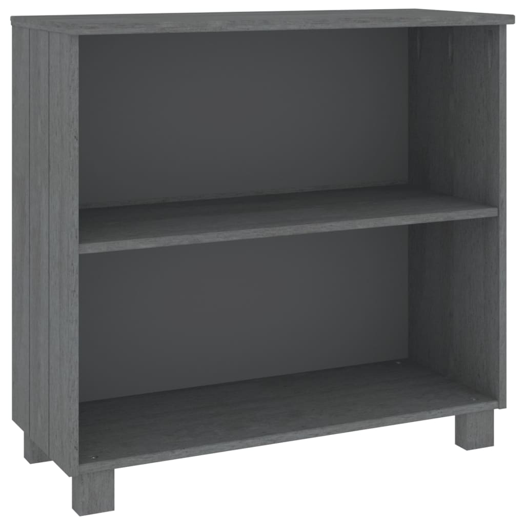 Buffet HAMAR Gris foncé 85x35x80 cm Bois massif de pin - XIOS