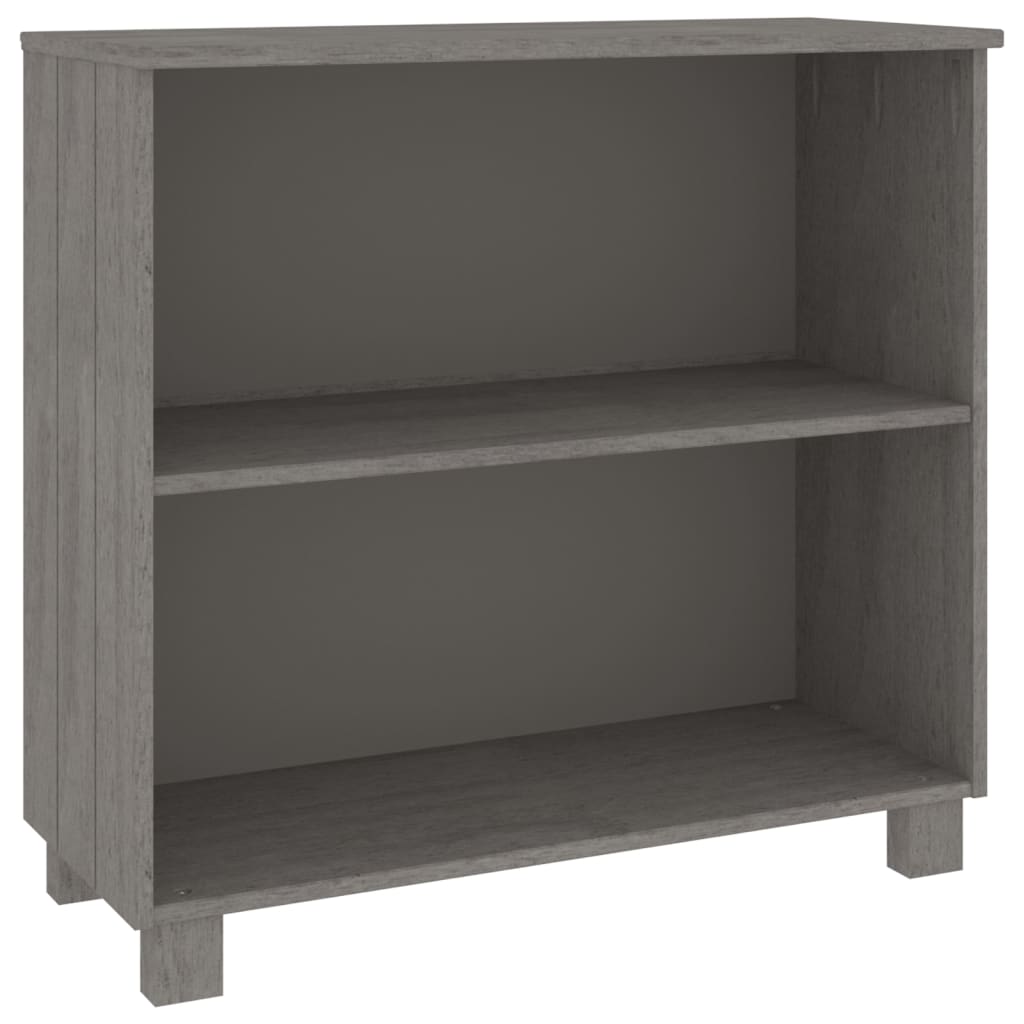 Buffet HAMAR Gris clair 85x35x80 cm Bois massif de pin