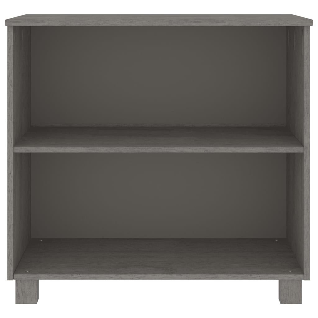 Buffet HAMAR Gris clair 85x35x80 cm Bois massif de pin