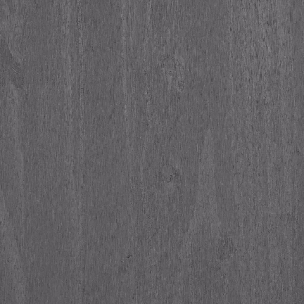 Buffet HAMAR Gris clair 85x35x80 cm Bois massif de pin