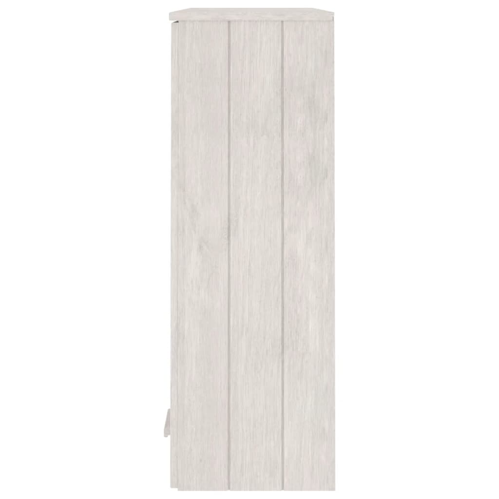 Dessus de buffet HAMAR Blanc 85x35x100 cm Bois de pin massif - XIOS