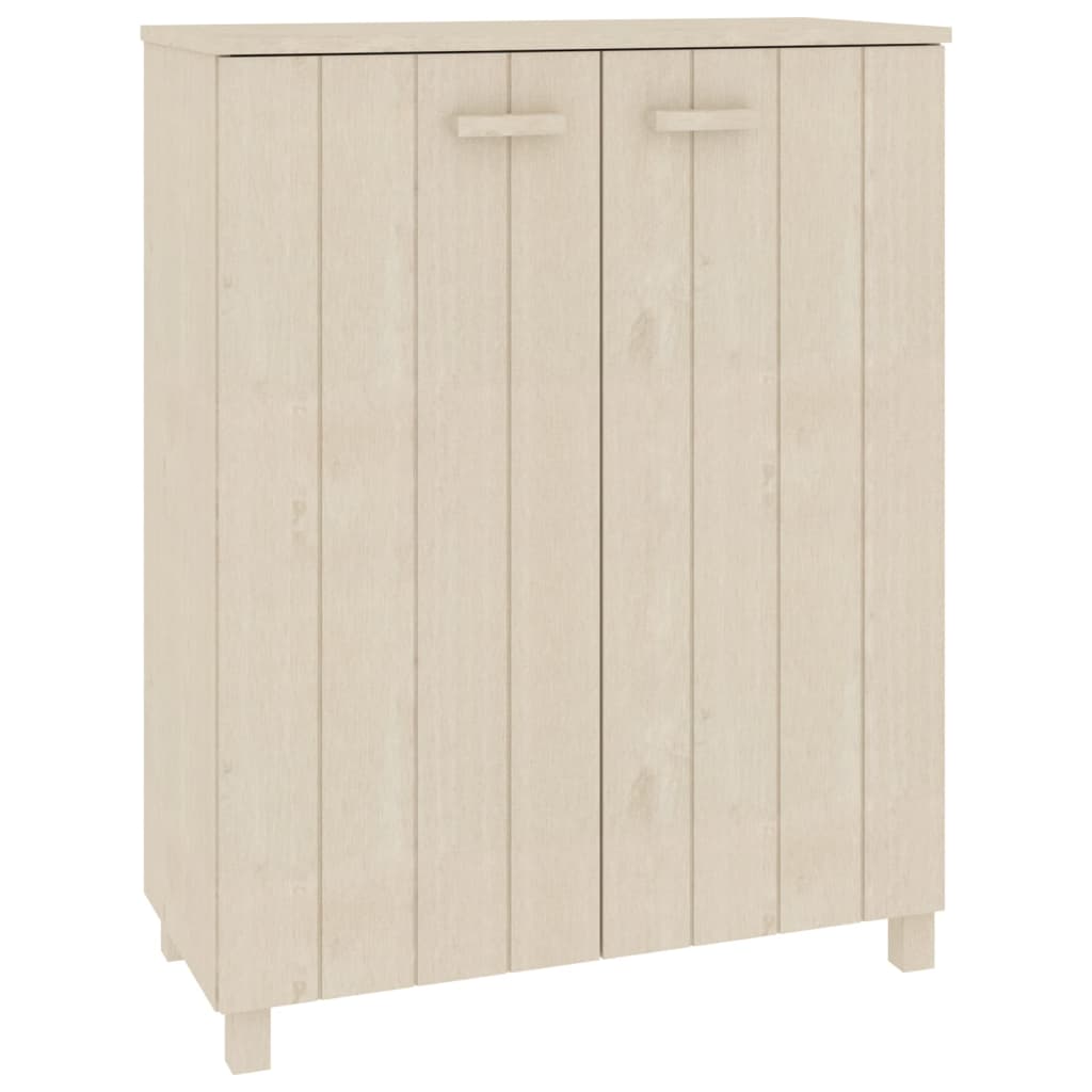 Armoire à chaussures HAMAR Marron miel 85x40x108 cm Pin massif - XIOS