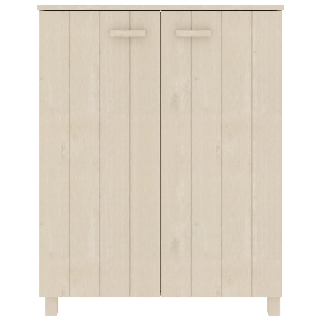 Armoire à chaussures HAMAR Marron miel 85x40x108 cm Pin massif - XIOS