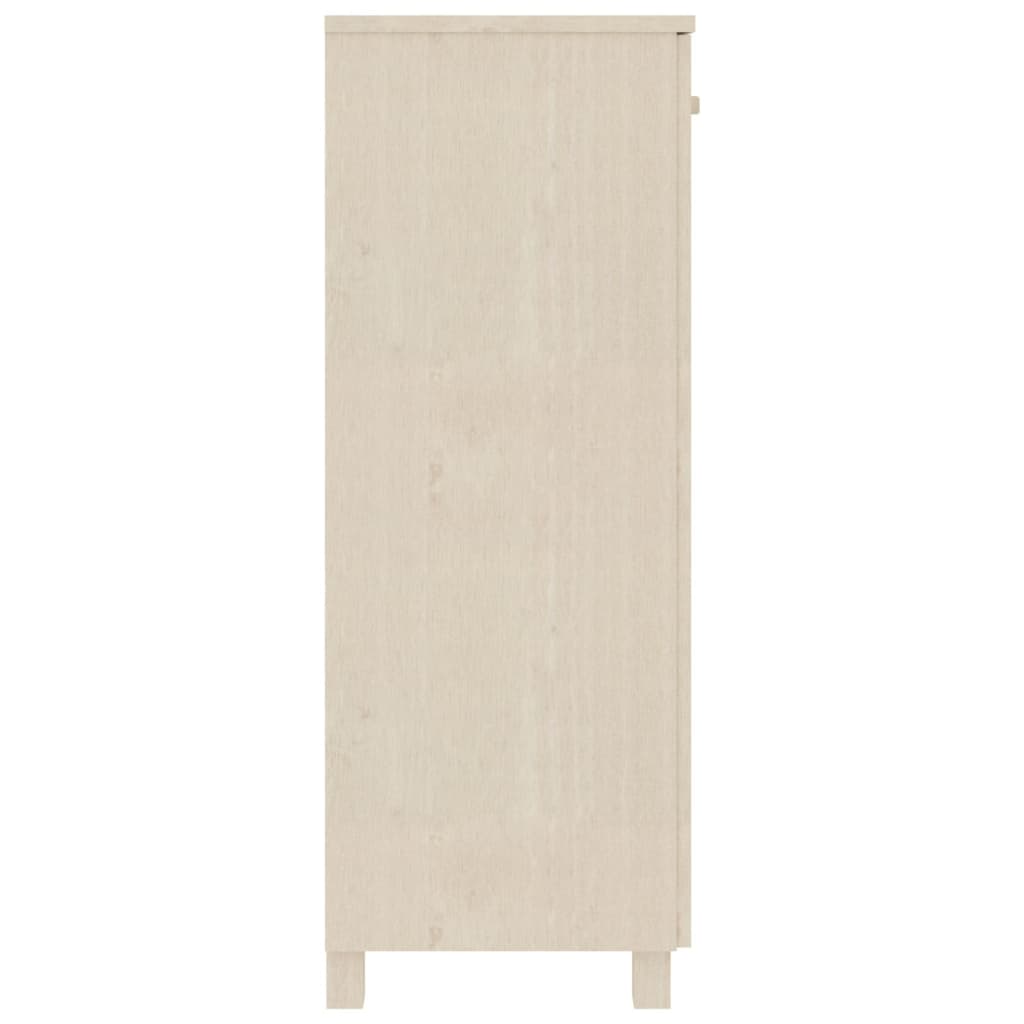 Armoire à chaussures HAMAR Marron miel 85x40x108 cm Pin massif - XIOS