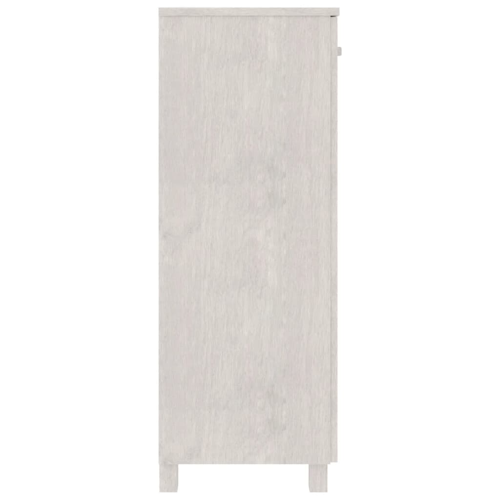 Armoire à chaussures HAMAR Blanc 85x40x108 cm Bois de pin - XIOS