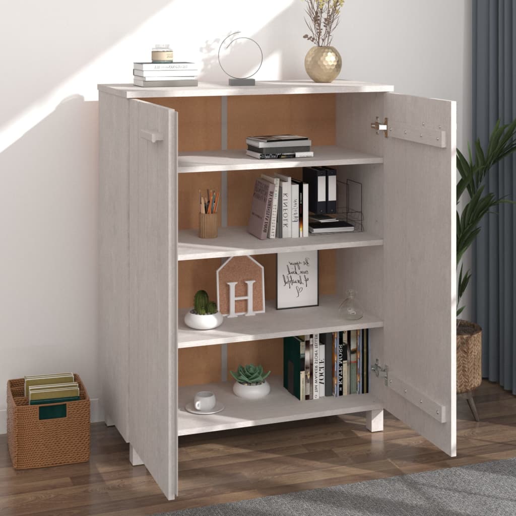 Armoire à chaussures HAMAR Blanc 85x40x108 cm Bois de pin - XIOS