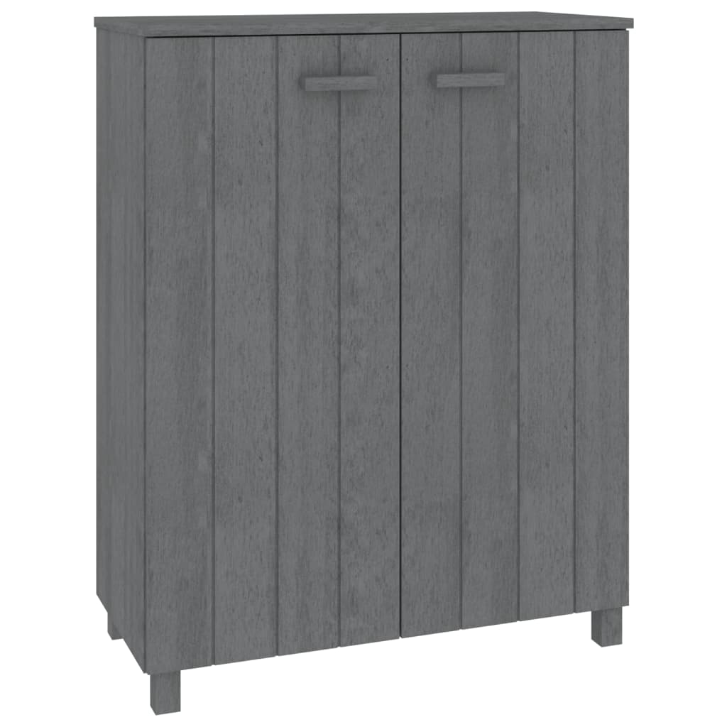 Armoire à chaussures HAMAR Gris foncé 85x40x108 cm Pin massif - XIOS