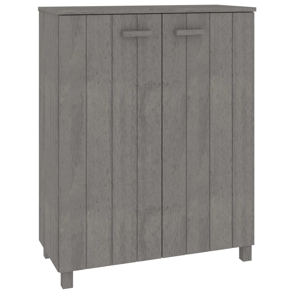 Armoire à chaussures HAMAR Gris clair 85x40x108 cm Pin massif - XIOS