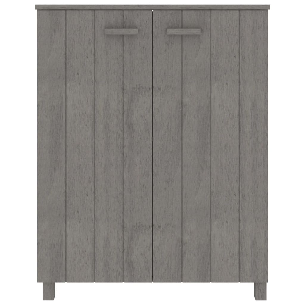 Armoire à chaussures HAMAR Gris clair 85x40x108 cm Pin massif - XIOS