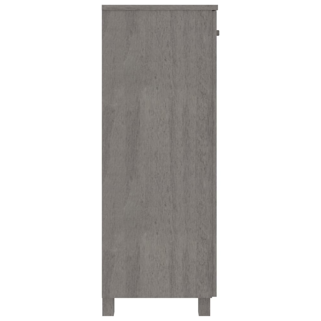 Armoire à chaussures HAMAR Gris clair 85x40x108 cm Pin massif - XIOS