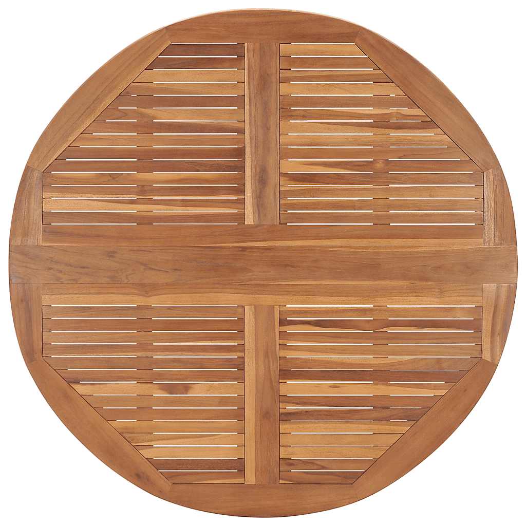 Ensemble à dîner d'extérieur pliable 5 pcs Bois solide de teck