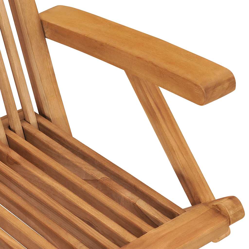 Ensemble à dîner d'extérieur pliable 5 pcs Bois solide de teck