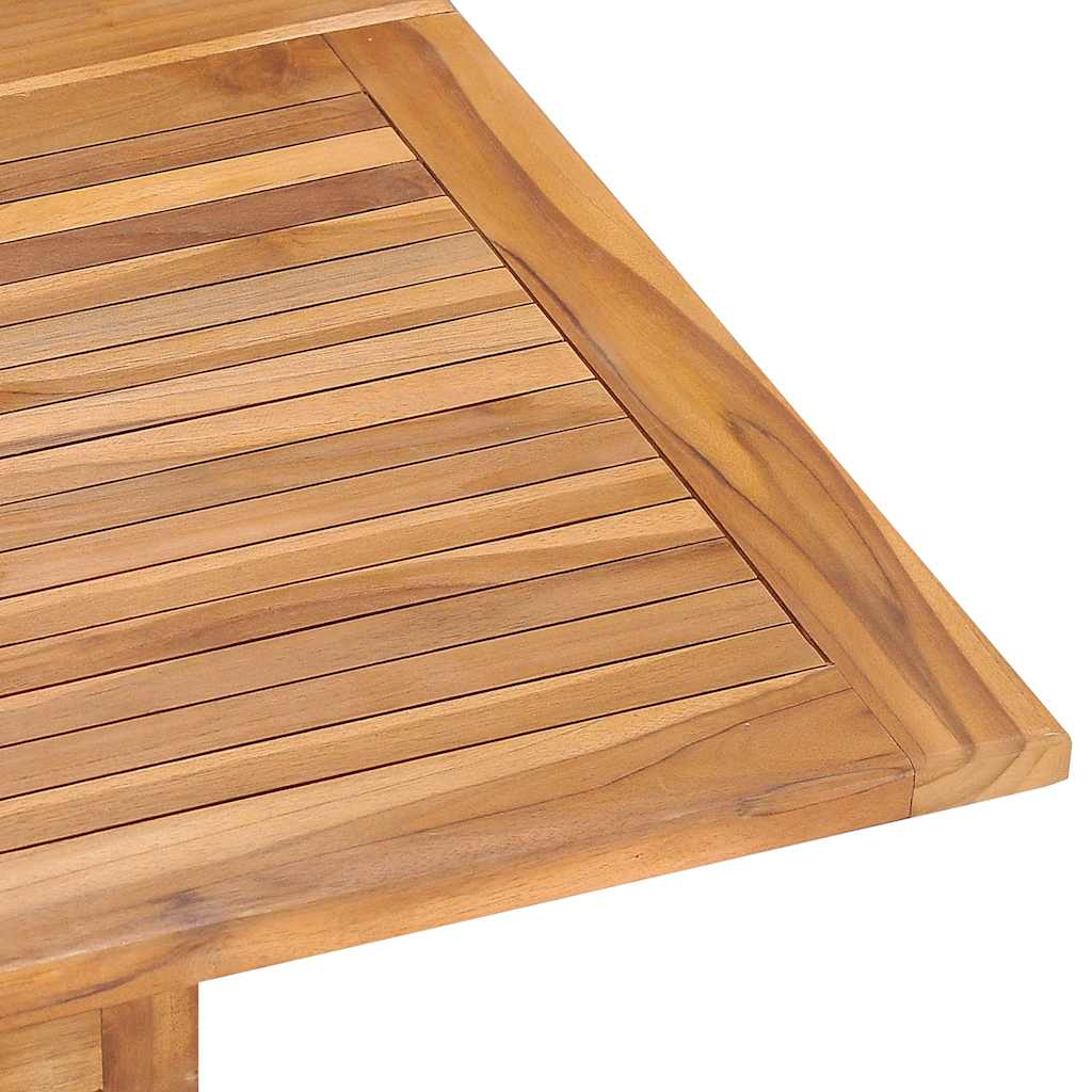 Ensemble à manger d'extérieur pliable 5 pcs Bois solide de teck