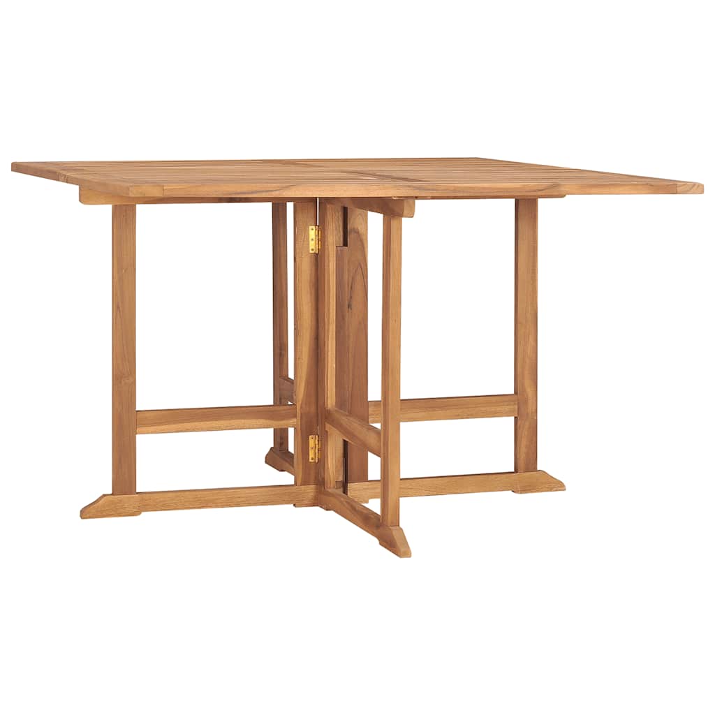 Ensemble à manger d'extérieur pliable 5 pcs Bois solide de teck