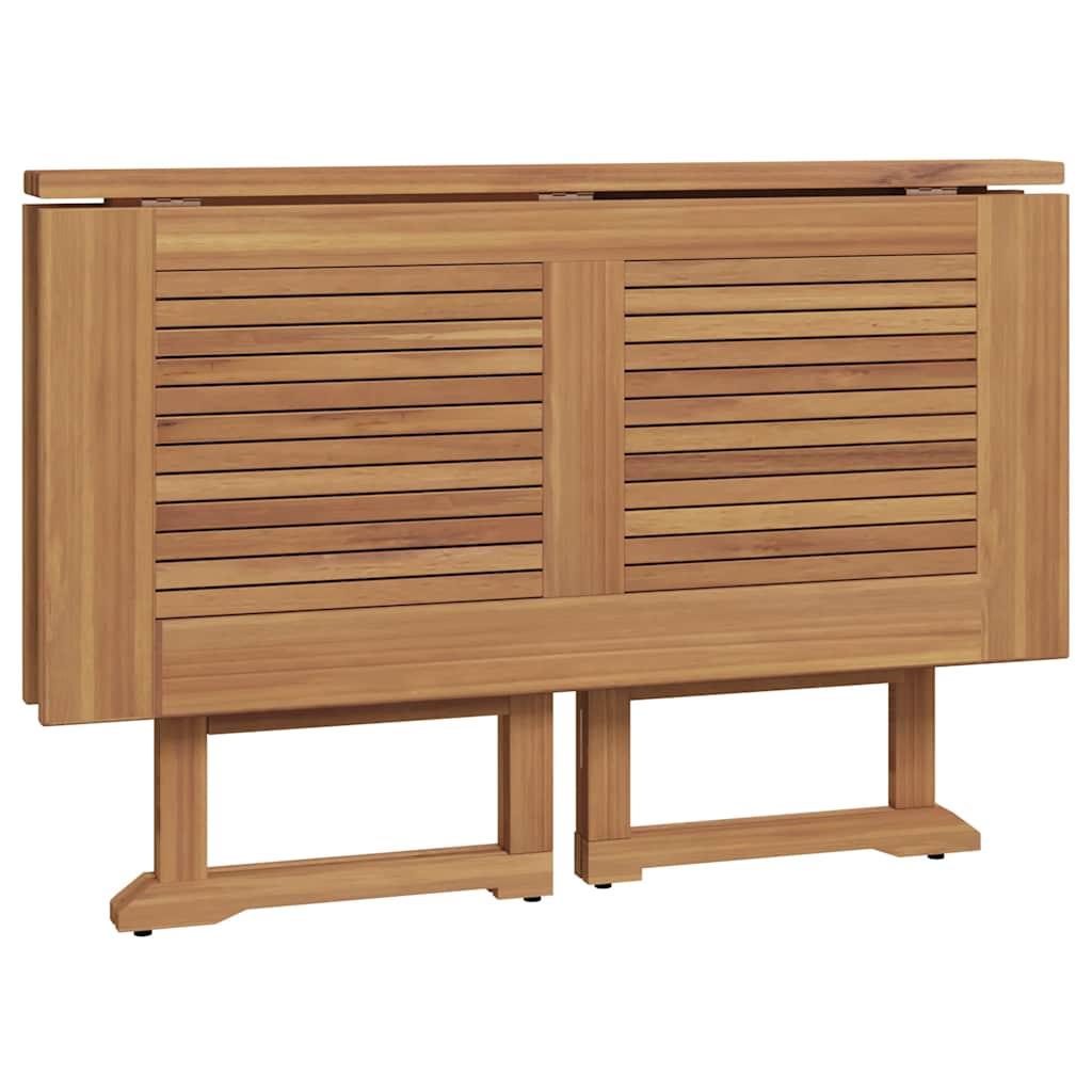 Ensemble à manger d'extérieur pliable 5 pcs Bois solide de teck
