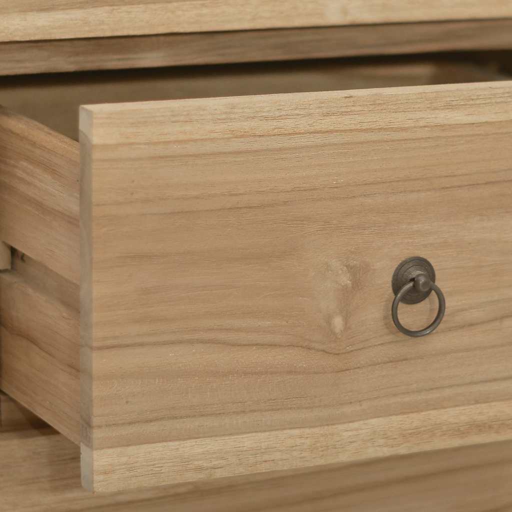 Commode 55x30x90 cm Bois massif de teck