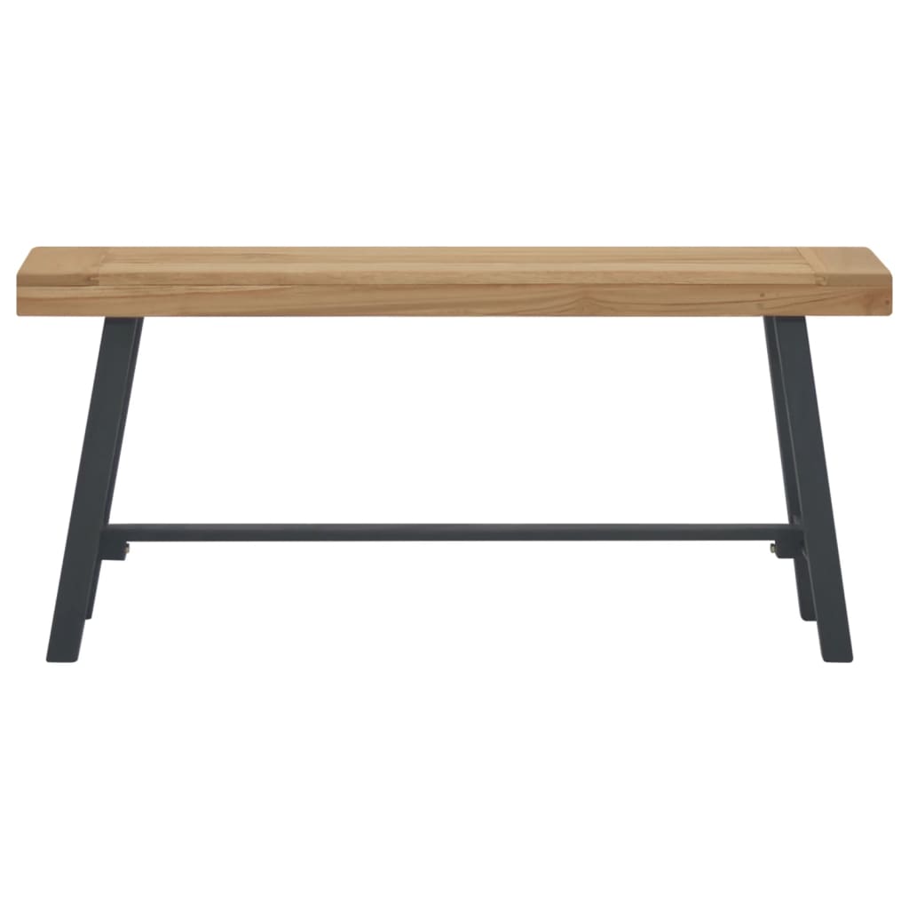 Banc 110 cm Bois massif de teck Bancs de cuisine & salle à manger vidaXL