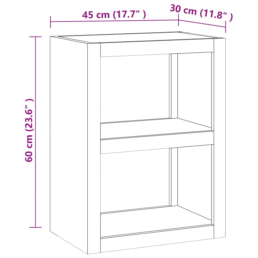 Table d'appoint 45x30x60 cm Bois massif de teck - XIOS