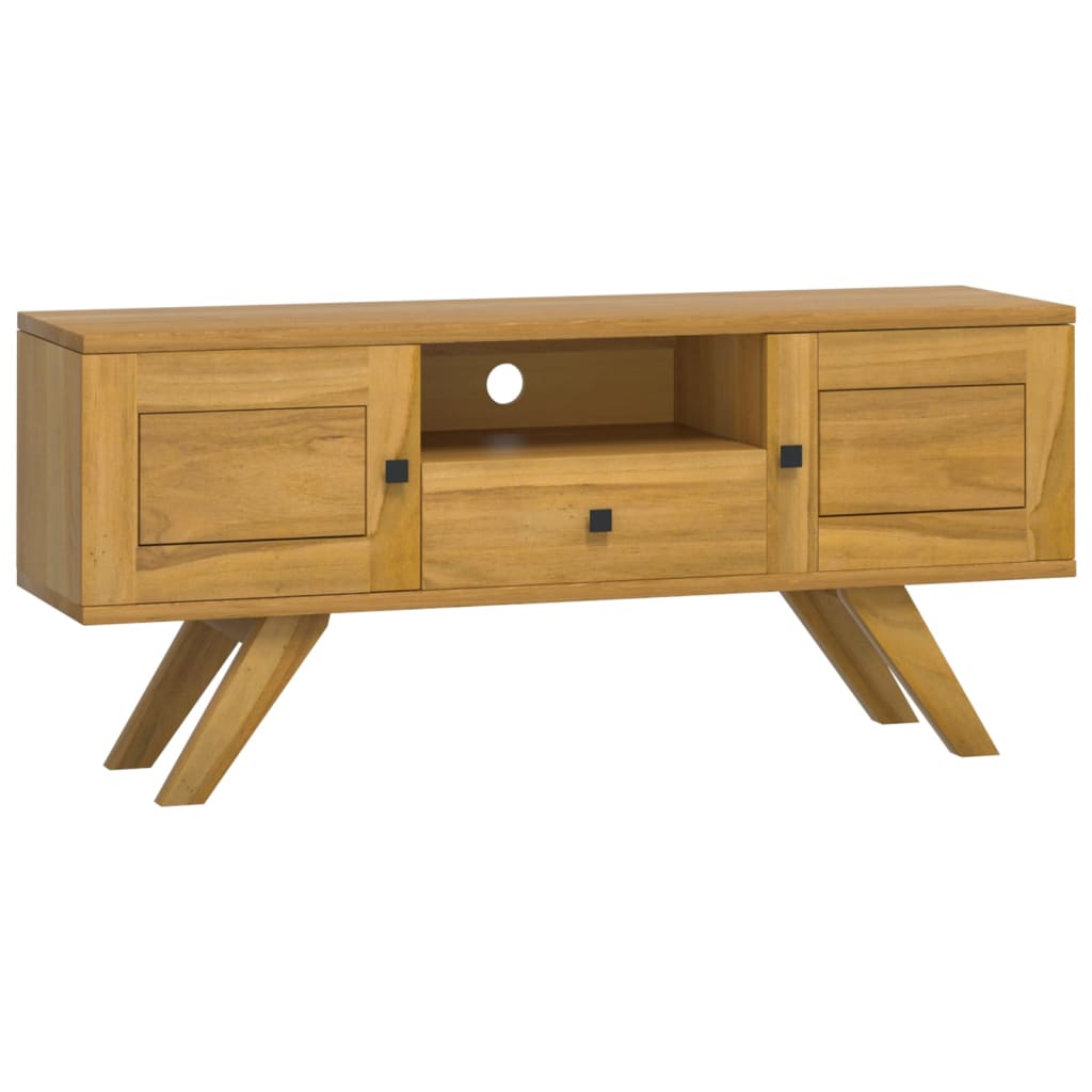 Meuble TV 110x30x35 cm Bois de teck solide - XIOS