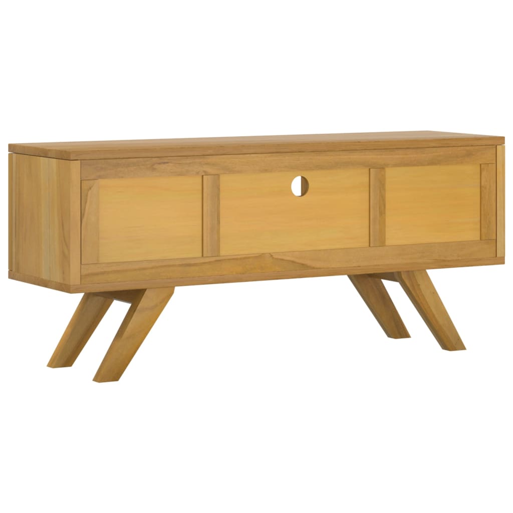 Meuble TV 110x30x35 cm Bois de teck solide - XIOS