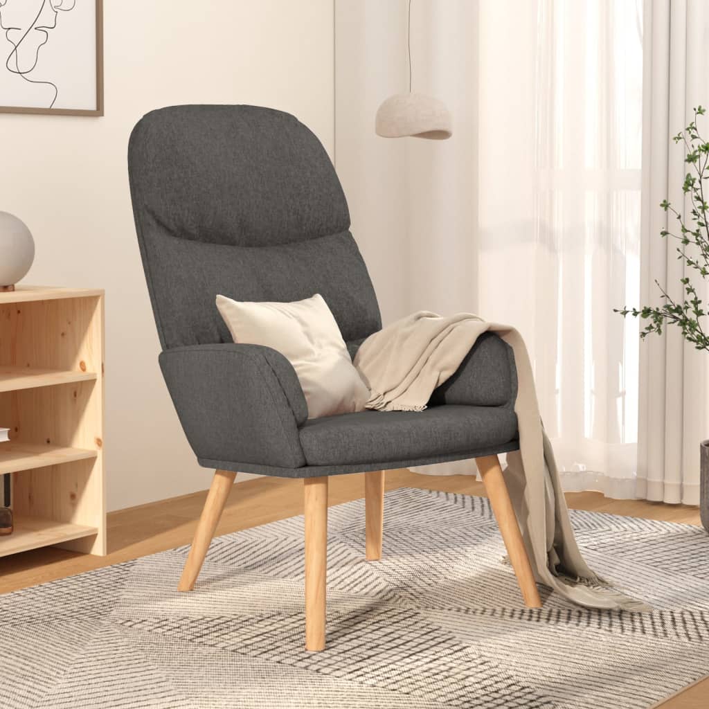 Chaise de relaxation Gris clair Tissu - XIOS